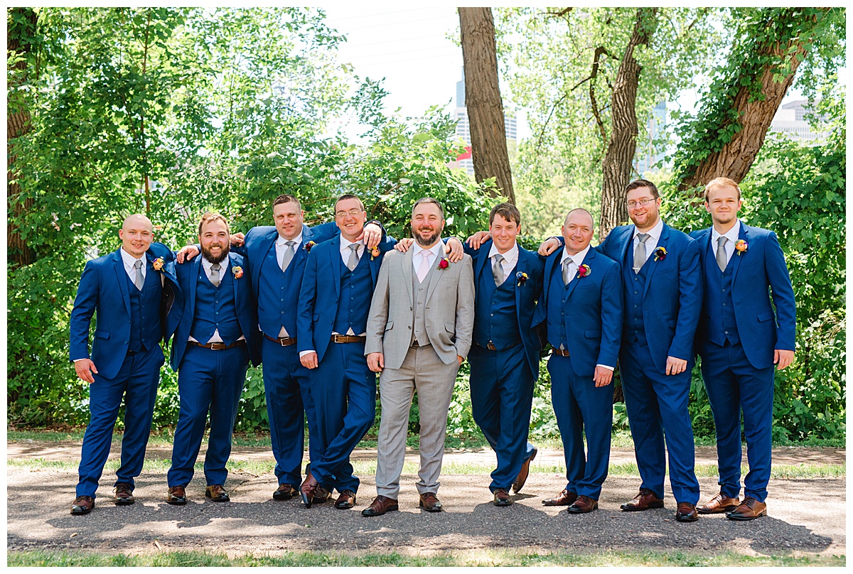 Groomsmen at Minneapolis wedding