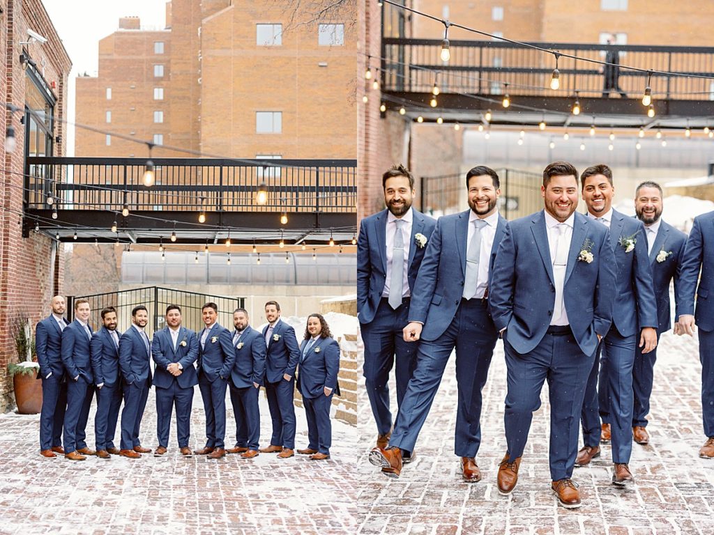 Wedding at the View Minneapolis groomsmen