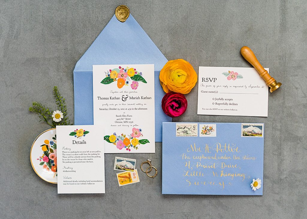 South Glen Farm wedding invitations