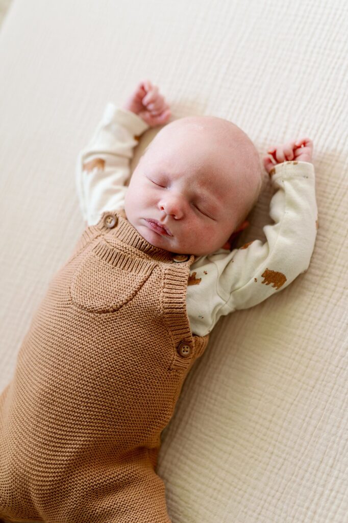 newborn baby at in-home newborn session